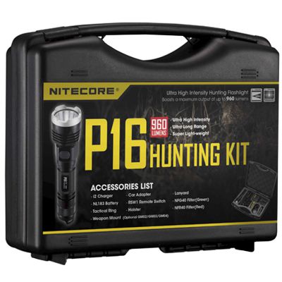 Night Hunting Kit Nitecore P16, in gift box