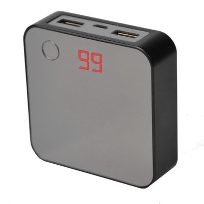 Внешнее зарядное устройство Power Bank DOCA D525 (8400mAh), чёрный ― fonarik.in.ua
