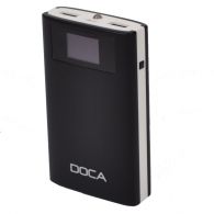 Внешнее зарядное устройство Power Bank DOCA D563 (10000mAh), чёрный