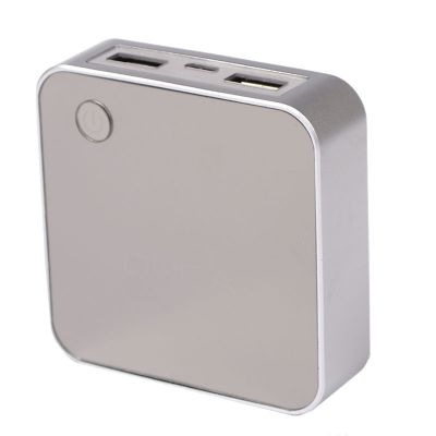 Внешнее зарядное устройство Power Bank DOCA D525 (8400mAh), серебро ― fonarik.in.ua