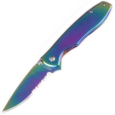 Складной нож TEKUT Fairy LK5035A (полная длина 17.1см, длина лезвия 7.4см), хамелеон ― fonarik.in.ua