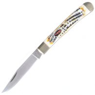Складной нож TEKUT, рукоятка кость (полная длина 18.6см, длина лезвия 7.3см), в коробке