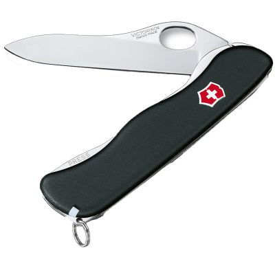 Нож складной, мультитул Victorinox Sentinel One Hand (111мм, 4 функций), черный 0.8413.M3 ― fonarik.in.ua