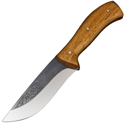 Нож Спутник "Дубовый Штык" (длина: 27cm, лезвие: 12cm), в кожаных ножнах
