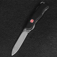 Нож складной, мультитул Victorinox Nomad (111мм, 11 функций), черный 0.8353.3