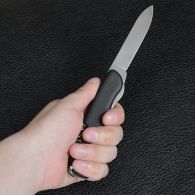 Нож складной, мультитул Victorinox Nomad (111мм, 11 функций), черный 0.8353.3