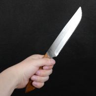 Нож бытовой, универсальный Спутник "Вестовский" (270 х 29 х 1.5mm), с пилой