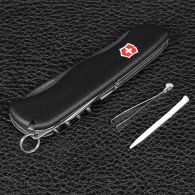 Нож складной, мультитул Victorinox Nomad (111мм, 11 функций), черный 0.8353.3