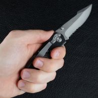 Складной нож TEKUT с деревянной рукояткой (полная длина 19.7см, длина лезвия 8.1см)