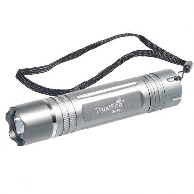 LED Flashlight TrustFire TR-801 (Cree XR-E, 230 люмен, 1 режим, 1x18650)