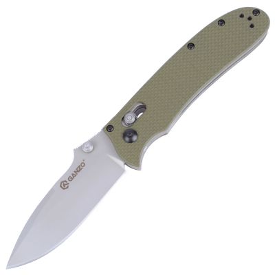 Нож складной Ganzo G704-G (длина: 20cm, лезвие: 8.6cm), хаки