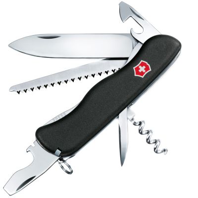 Folding Knife Victorinox FORESTER (111mm, 12 functions), black 0.8363.3 ― fonarik.in.ua