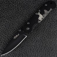 Нож TEKUT Chopper LK4105 (длина: 13.5cm, лезвие: 5.5cm), черный