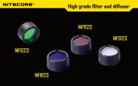 Diffuser filter for flashlights Nitecore NFG23 (22-23mm), green