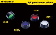 Диффузор фильтр для фонарей Nitecore NFR25 (25mm), красный