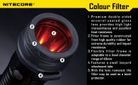 Диффузор фильтр для фонарей Nitecore NFR40 (40mm), красный