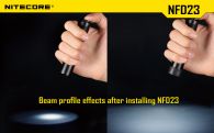 Diffuser filter for flashlights Nitecore NFR23 (22-23mm), red