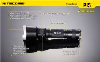LED Flashlight Nitecore P15 (Cree XP-G2 R5, 430 Lumen, 7 modes, 1x18650)