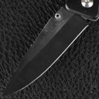 Складной нож TEKUT LK5070, с зажимом (полная длина 17.7см, длина лезвия 7.5см), черный