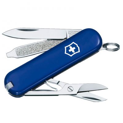 Нож складной, мультитул Victorinox Classic SD (58мм, 7 функций), синий 0.6223.2 ― fonarik.in.ua
