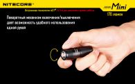 LED Flashlight Nitecore SENS Mini (Cree XP-G R5, 170 lumens, 3 modes, 1xCR2)