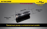 LED Flashlight Nitecore SENS Mini (Cree XP-G R5, 170 lumens, 3 modes, 1xCR2)