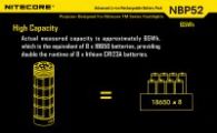 Advanced Li-ion rechargeable battery pack Nitecore NBP52 (for flashlights TM series)