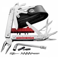 Мультитул Victorinox Swisstool Plus (115мм,14 элементов), с кожаным чехлом 3.0338.L