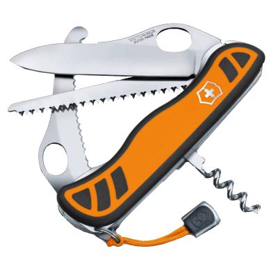 Нож складной, мультитул Victorinox Hunter Xt One Hand (111мм, 6 функций), оранжево-черный 0.8341.MC9 ― fonarik.in.ua
