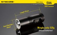 Фонарь Nitecore EA4 PIONEER (Cree XM-L U2, 860 люмен, 7 modes, 4xAA)