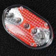 Велофара + задний фонарь для велосипеда KK890 ( 8LED/5LED, 3хAAA), красный