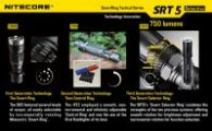 Фонарь Nitecore SRT5 Detective (Cree XM-L2 T6, 750 люмен, 8 режимов, 1x18650), серый