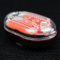 Велофара + задний фонарь для велосипеда KK890 ( 8LED/5LED, 3хAAA), желтый