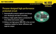 Rechargeable battery Litium Li-Ion 18650 Nitecore NL188 3.7V (3200mAh), protected