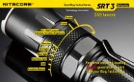 Фонарь Nitecore SRT3 Defender (Cree XM-L2 T6, 550 люмен, 8 режимов, 1xAA/14500/CR123A), черный