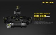 Headlamp Flashlight Nitecore HC30 (Cree XM-L2 U2 , 1000 lumens, 8 modes, 1x18650)