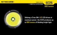 LED Flashlight Nitecore EC25w COBRA (CREE XM-L2 T6, 860 lumen, 8 modes, 1x18650), neutral white