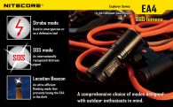 Фонарь Nitecore EA4 PIONEER (Cree XM-L U2, 860 люмен, 7 modes, 4xAA)