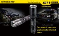 Фонарь Nitecore SRT6 Night Officer (Cree XM-L2 T6, 930 люмен, 5 режимов, 1x18650), военный серый