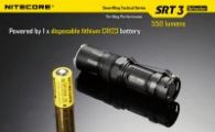 Фонарь Nitecore SRT3 Defender (Cree XM-L2 T6, 550 люмен, 8 режимов, 1xAA/14500/CR123A), черный