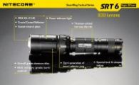 Фонарь Nitecore SRT6 Night Officer (Cree XM-L2 T6, 930 люмен, 5 режимов, 1x18650), военный серый