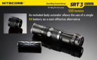 Фонарь Nitecore SRT3 Defender (Cree XM-L2 T6, 550 люмен, 8 режимов, 1xAA/14500/CR123A), серый