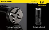 Фонарь Nitecore EA4 PIONEER (Cree XM-L U2, 860 люмен, 7 modes, 4xAA)