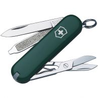 Нож складной, мультитул Victorinox Classic SD (58мм, 7 функций), зеленый 0.6223.4