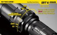 Фонарь Nitecore SRT6 Night Officer (Cree XM-L2 T6, 930 люмен, 5 режимов, 1x18650), военный серый