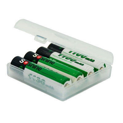 Box for batteries, protective Soshine SBC-003 (4xAAA)