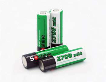 Rechargeable battery Ni-MH AA (R6) Soshine 1.2V (2700mAh)