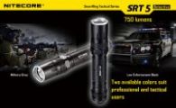 Фонарь Nitecore SRT5 Detective (Cree XM-L2 T6, 750 люмен, 8 режимов, 1x18650), серый