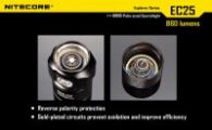 LED Flashlight Nitecore EC25w COBRA (CREE XM-L2 T6, 860 lumen, 8 modes, 1x18650), neutral white