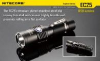 LED Flashlight Nitecore EC25w COBRA (CREE XM-L2 T6, 860 lumen, 8 modes, 1x18650), neutral white